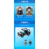 GUDI 10201 non  HỘP TRƯNG BÀY CẢNH SÁT ĐẶC NHIỆM THÀNH PHỐ 4 KIỂU bộ đồ chơi xếp lắp ráp ghép mô hình City LIVIN'CITY 464 khối