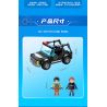 GUDI 10201 non  HỘP TRƯNG BÀY CẢNH SÁT ĐẶC NHIỆM THÀNH PHỐ 4 KIỂU bộ đồ chơi xếp lắp ráp ghép mô hình City LIVIN'CITY 464 khối