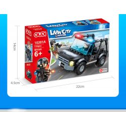 GUDI 10201 non  HỘP TRƯNG BÀY CẢNH SÁT ĐẶC NHIỆM THÀNH PHỐ 4 KIỂU bộ đồ chơi xếp lắp ráp ghép mô hình City LIVIN'CITY 464 khối