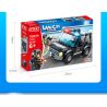 GUDI 10201 non  HỘP TRƯNG BÀY CẢNH SÁT ĐẶC NHIỆM THÀNH PHỐ 4 KIỂU bộ đồ chơi xếp lắp ráp ghép mô hình City LIVIN'CITY 464 khối