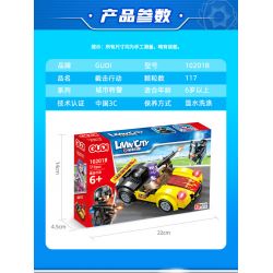 GUDI 10201 non  HỘP TRƯNG BÀY CẢNH SÁT ĐẶC NHIỆM THÀNH PHỐ 4 KIỂU bộ đồ chơi xếp lắp ráp ghép mô hình City LIVIN'CITY 464 khối