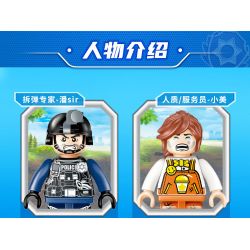 GUDI 10201 non  HỘP TRƯNG BÀY CẢNH SÁT ĐẶC NHIỆM THÀNH PHỐ 4 KIỂU bộ đồ chơi xếp lắp ráp ghép mô hình City LIVIN'CITY 464 khối