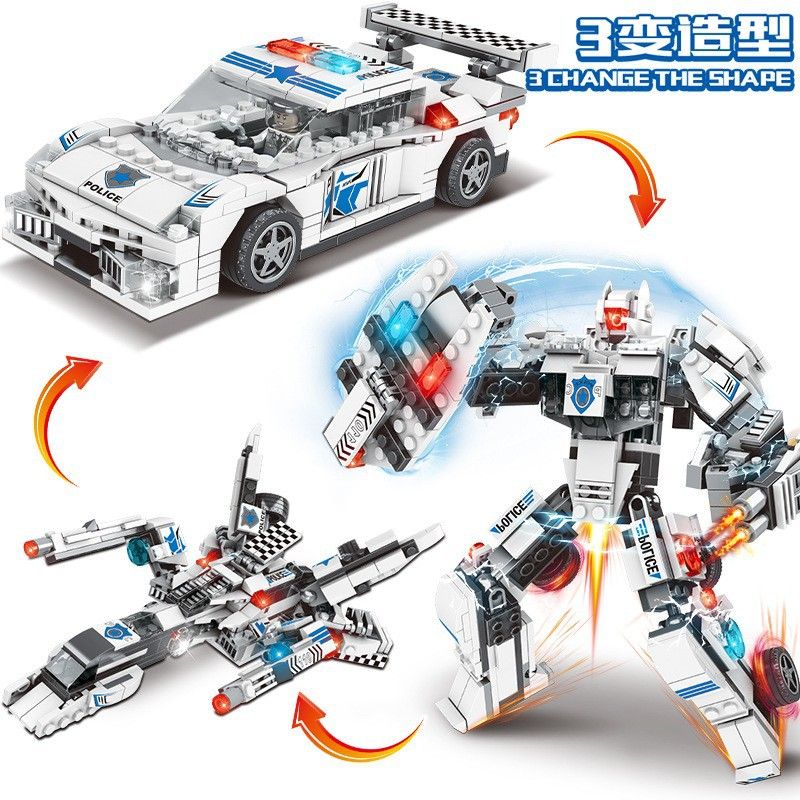 MINGDI K0227 0227 non Lego NGƯỜI ĐÀN ÔNG MA bộ đồ chơi xếp lắp ráp ghép mô hình Creator 3 In 1 Sáng Tạo Với 3 Mẫu 336 khối