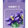 MouldKing 24014 Mould King 24014 non  HOA VIOLET bộ đồ chơi xếp lắp ráp ghép mô hình Flowers FLOWER WORLD VIOLET 145 khối