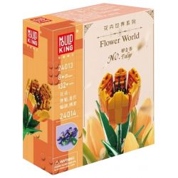 MouldKing 24013 Mould King 24013 non  HOA TULIP bộ đồ chơi xếp lắp ráp ghép mô hình Flowers FLOWER WORLD TULIP 132 khối
