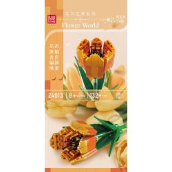 MouldKing 24013 Mould King 24013 non  HOA TULIP bộ đồ chơi xếp lắp ráp ghép mô hình Flowers FLOWER WORLD TULIP 132 khối