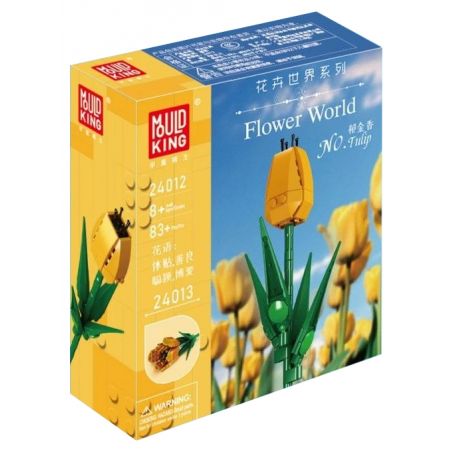 MouldKing 24012 Mould King 24012 non  HOA TULIP bộ đồ chơi xếp lắp ráp ghép mô hình Flowers FLOWER WORLD TULIP 83 khối