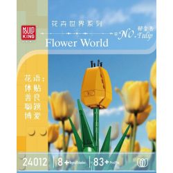 MouldKing 24012 Mould King 24012 non  HOA TULIP bộ đồ chơi xếp lắp ráp ghép mô hình Flowers FLOWER WORLD TULIP 83 khối