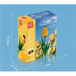 MouldKing 24012 Mould King 24012 non  HOA TULIP bộ đồ chơi xếp lắp ráp ghép mô hình Flowers FLOWER WORLD TULIP 83 khối