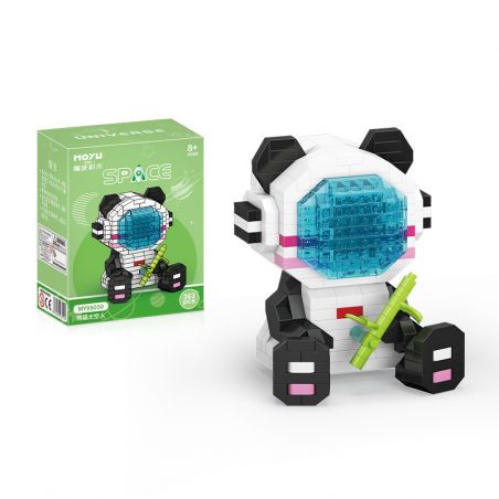 MOYU BLOCK MY95050 95050 non  PHI HÀNH GIA GẤU TRÚC bộ đồ chơi xếp lắp ráp ghép mô hình 363 khối