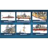 LEYI 82003 non  LỚP THIẾT GIÁP HẠM BISMARCK bộ đồ chơi xếp lắp ráp ghép mô hình Military Army BISMARCK CLASS BATTLESHIP Quân Sự Bộ Đội 1608 khối