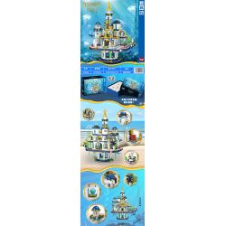 ZHEGAO 01048 non  CUNG ĐIỆN POSEIDON bộ đồ chơi xếp lắp ráp ghép mô hình 4133 khối