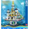 ZHEGAO 01048 non  CUNG ĐIỆN POSEIDON bộ đồ chơi xếp lắp ráp ghép mô hình 4133 khối