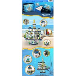 ZHEGAO 01048 non  CUNG ĐIỆN POSEIDON bộ đồ chơi xếp lắp ráp ghép mô hình 4133 khối