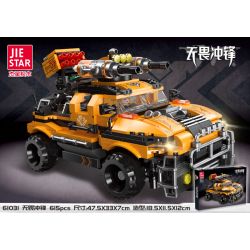 JIESTAR 61031 non  PHÍ KHÔNG SỢ HÃI bộ đồ chơi xếp lắp ráp ghép mô hình 615 khối