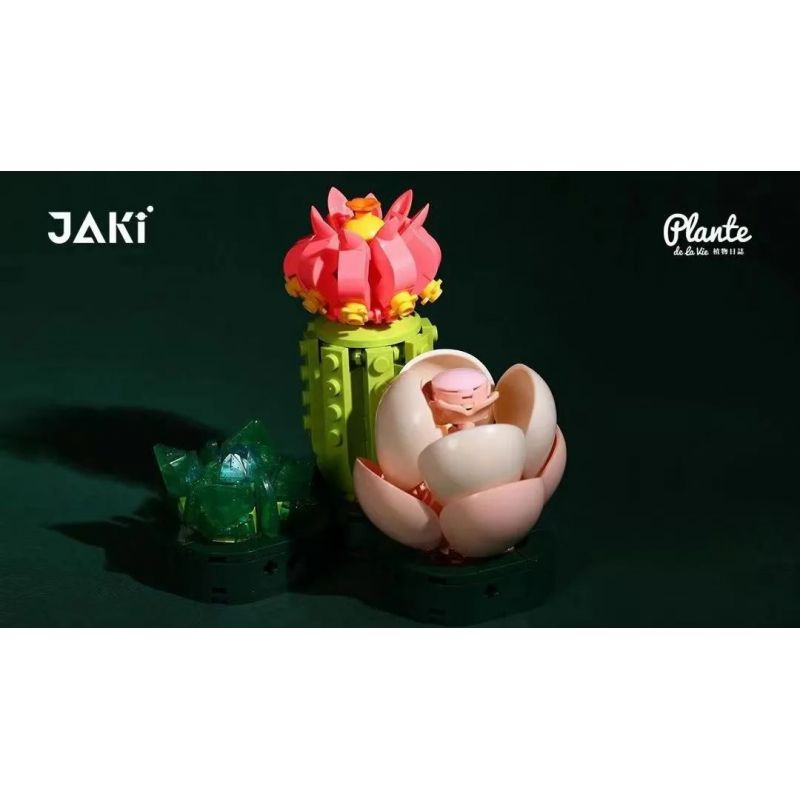 JAKI JK2726 2726 non  ĐĨA THỊT XIAN YU BITAO bộ đồ chơi xếp lắp ráp ghép mô hình Flowers PLANTE Hoa