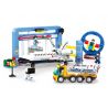 SEMBO 203335 non  TRUNG TÂM NGHIÊN CỨU VÀ PHÁT TRIỂN TÀU CON THOI bộ đồ chơi xếp lắp ráp ghép mô hình Space Thám Hiểm Không Gian 711 khối