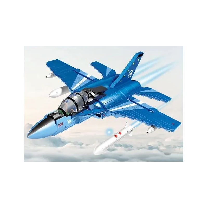 SEMBO 202187 non  MÁY BAY HUẤN LUYỆN NÂNG CAO L-15 FALCON bộ đồ chơi xếp lắp ráp ghép mô hình Military Army L-15 FALCON ADVANCED TRAINER Quân Sự Bộ Đội 793 khối