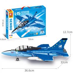 SEMBO 202187 non  MÁY BAY HUẤN LUYỆN NÂNG CAO L-15 FALCON bộ đồ chơi xếp lắp ráp ghép mô hình Military Army L-15 FALCON ADVANCED TRAINER Quân Sự Bộ Đội 793 khối