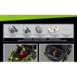 SEMBO 701025 non  TÍCH LŨY VŨ KHÍ XE THỂ THAO THÂN RỘNG tỷ lệ 1:10 bộ đồ chơi xếp lắp ráp ghép mô hình  Kỹ Thuật Công Nghệ Cao Mô Hình Phương Tiện 2671 khối