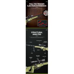 REOBRIX 77026 non  SÚNG TRƯỜNG BẮN TỈA AWM SUPER MAGNUM bộ đồ chơi xếp lắp ráp ghép mô hình  SUPER MAGNUM AWM Kỹ Thuật Công Nghệ Cao Mô Hình Phương Tiện 1336 khối