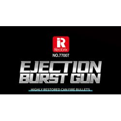 REOBRIX 77007 non  SÚNG NỔ PHÓNG bộ đồ chơi xếp lắp ráp ghép mô hình  EJECTION BURST GUN SUBMACHINE Kỹ Thuật Công Nghệ Cao Mô Hình Phương Tiện 1508 khối