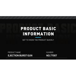 REOBRIX 77007 non  SÚNG NỔ PHÓNG bộ đồ chơi xếp lắp ráp ghép mô hình  EJECTION BURST GUN SUBMACHINE Kỹ Thuật Công Nghệ Cao Mô Hình Phương Tiện 1508 khối