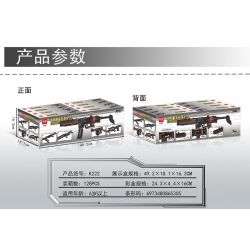 MINGDI K222 non  SÚNG BẮN TỈA ĐỒ CHƠI bộ đồ chơi xếp lắp ráp ghép mô hình Gun