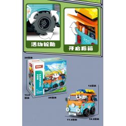 WOMA C0298 0298 non  NHÀ GA BECKY BEAR bộ đồ chơi xếp lắp ráp ghép mô hình 670 khối