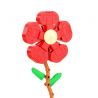 QIZHILE 92017 non  HOA LỚN MÀU ĐỎ bộ đồ chơi xếp lắp ráp ghép mô hình Flowers BIG RED FLOWER