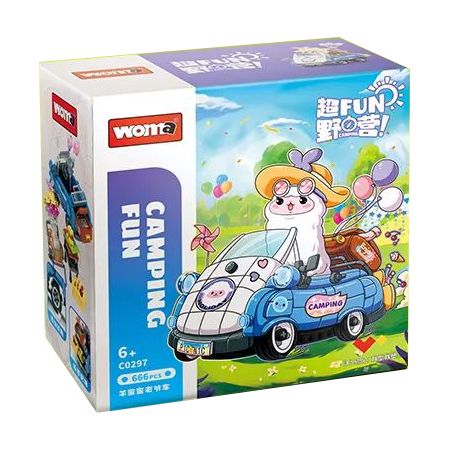 WOMA C0297 0297 non  XE CỔ YANGMIMI bộ đồ chơi xếp lắp ráp ghép mô hình 667 khối