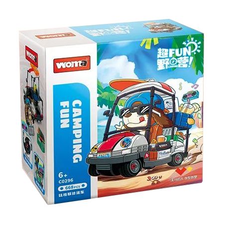 WOMA C0296 0296 non  ATV MẮT TO bộ đồ chơi xếp lắp ráp ghép mô hình 668 khối