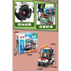 WOMA C0296 0296 non  ATV MẮT TO bộ đồ chơi xếp lắp ráp ghép mô hình 668 khối