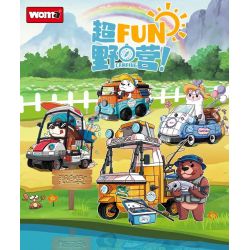 WOMA C0296 0296 non  ATV MẮT TO bộ đồ chơi xếp lắp ráp ghép mô hình 668 khối