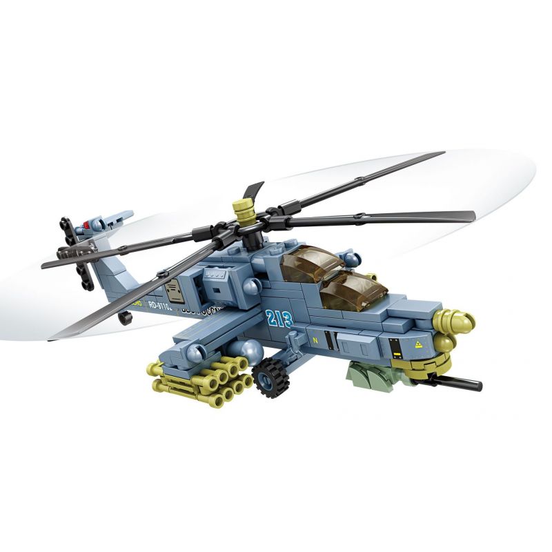 Kazi KY84138 84138 non Lego MI-28 HAVOC XẠ THỦ bộ đồ chơi xếp lắp ráp ghép mô hình Military Army Quân Sự Bộ Đội 241 khối