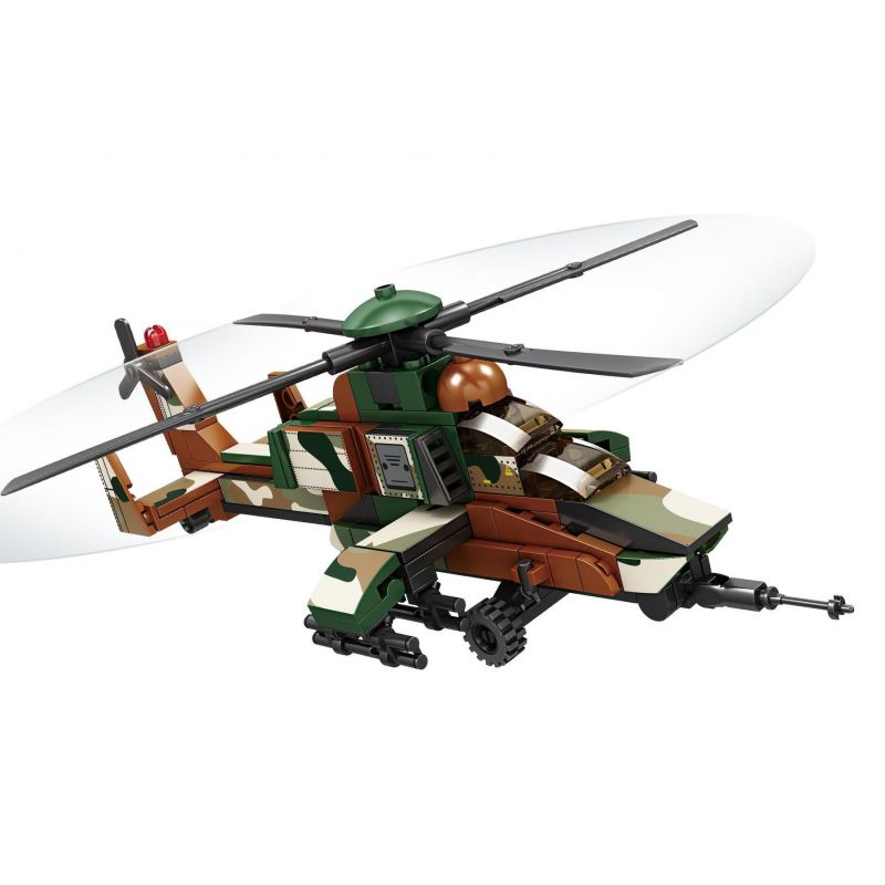 Kazi KY84136 84136 non Lego TRỰC THĂNG TẤN CÔNG TIGER bộ đồ chơi xếp lắp ráp ghép mô hình Military Army Quân Sự Bộ Đội 217 khối