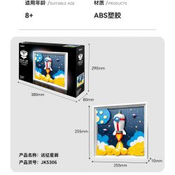 JAKI JK5306 5306 non  CUỘC THÁM HIỂM TỚI CÁC VÌ SAO bộ đồ chơi xếp lắp ráp ghép mô hình