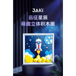 JAKI JK5306 5306 non  CUỘC THÁM HIỂM TỚI CÁC VÌ SAO bộ đồ chơi xếp lắp ráp ghép mô hình