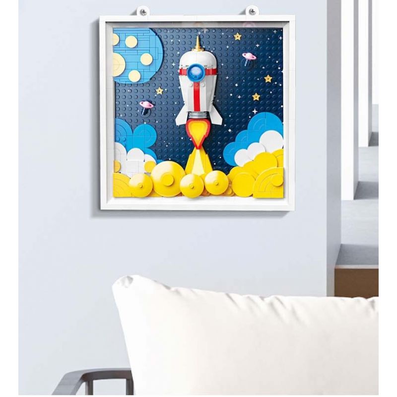 JAKI JK5306 5306 non  CUỘC THÁM HIỂM TỚI CÁC VÌ SAO bộ đồ chơi xếp lắp ráp ghép mô hình