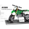 JIESTAR 92301 non  XE MÔ TÔ KAWASAKI KX450 bộ đồ chơi xếp lắp ráp ghép mô hình 229 khối