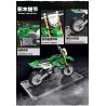 JIESTAR 92301 non  XE MÔ TÔ KAWASAKI KX450 bộ đồ chơi xếp lắp ráp ghép mô hình 229 khối