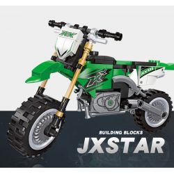 JIESTAR 92301 non  XE MÔ TÔ KAWASAKI KX450 bộ đồ chơi xếp lắp ráp ghép mô hình 229 khối