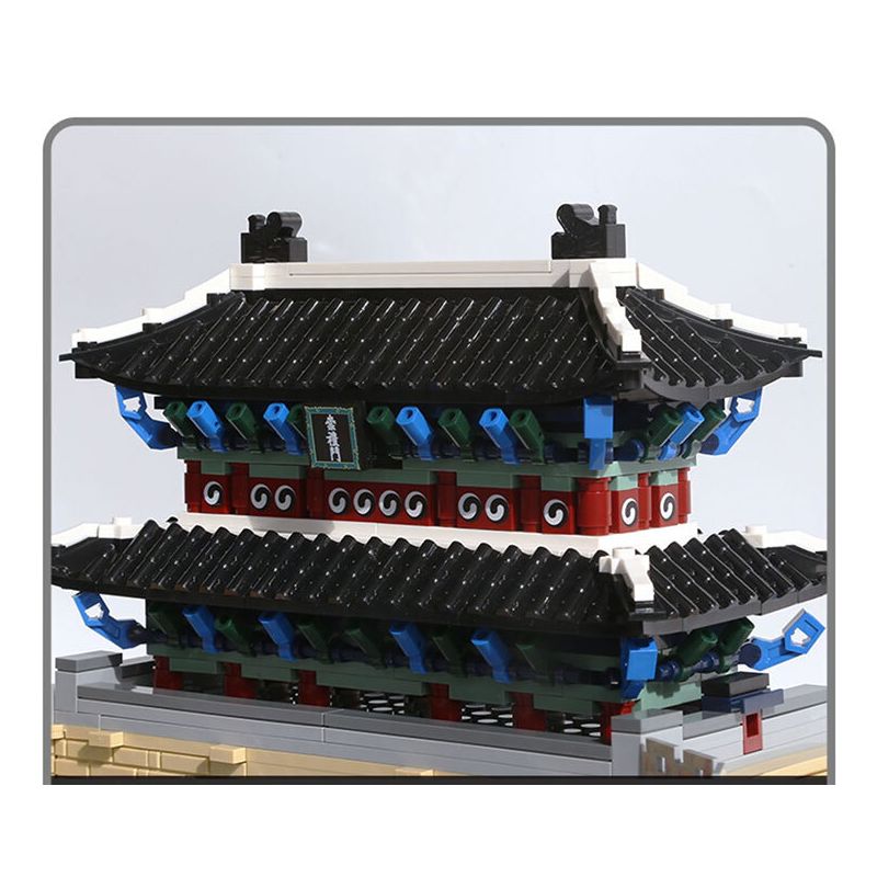 WANGE 5240 non  CỔNG SUNGNYEMUN NAMDAEMUN SEOUL HÀN QUỐC bộ đồ chơi xếp lắp ráp ghép mô hình Buildings 900 khối