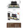 WANGE 5240 non  CỔNG SUNGNYEMUN NAMDAEMUN SEOUL HÀN QUỐC bộ đồ chơi xếp lắp ráp ghép mô hình Buildings 900 khối