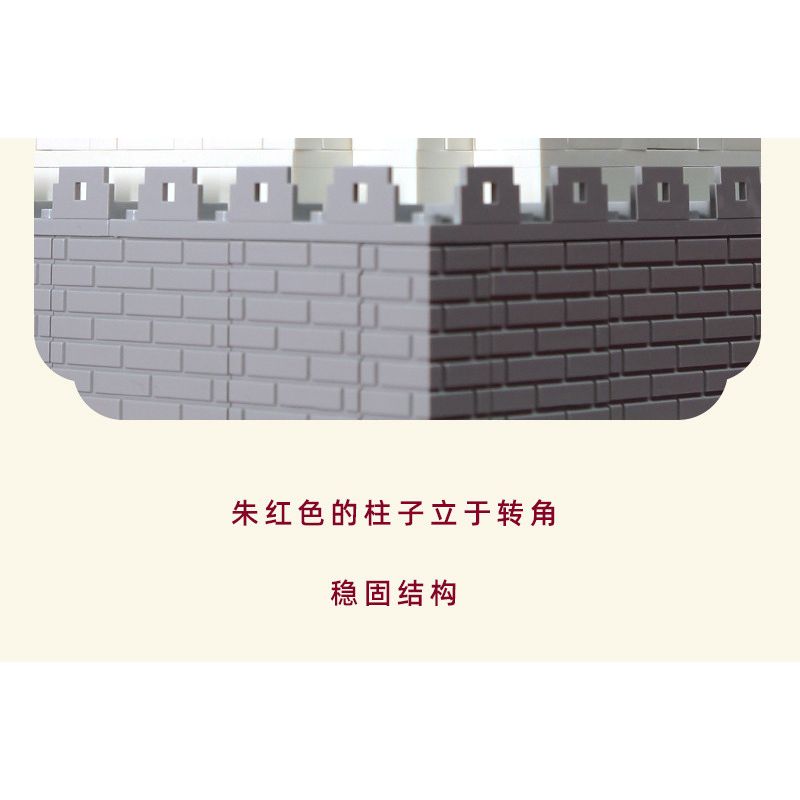 WANGE 5239 non  GÓC THÁP CỦA TỬ CẤM THÀNH BẮC KINH TRUNG QUỐC bộ đồ chơi xếp lắp ráp ghép mô hình Buildings 1252 khối