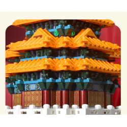 WANGE 5239 non  GÓC THÁP CỦA TỬ CẤM THÀNH BẮC KINH TRUNG QUỐC bộ đồ chơi xếp lắp ráp ghép mô hình Buildings 1252 khối