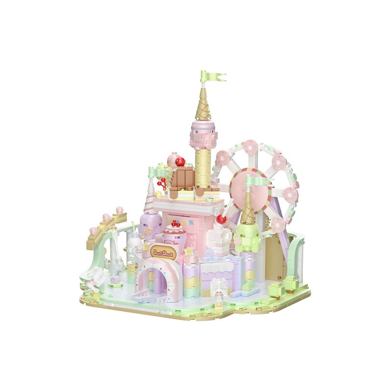 WEKKI 516802 non Lego THIÊN ĐƯỜNG TRÁNG MIỆNG bộ đồ chơi xếp lắp ráp ghép mô hình DESSERT PARADISE 921 khối