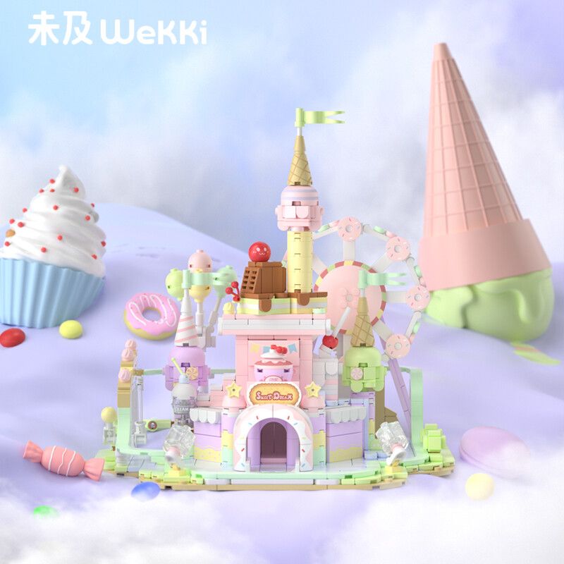 WEKKI 516802 non  THIÊN ĐƯỜNG TRÁNG MIỆNG bộ đồ chơi xếp lắp ráp ghép mô hình DESSERT PARADISE 921 khối