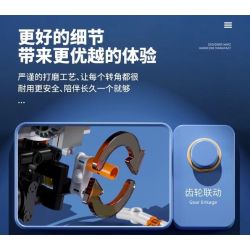 QIZHILE 90048 non  MÁY BIONIC RAY TÌM KIẾM CỨU NẠN HÀNG HẢI bộ đồ chơi xếp lắp ráp ghép mô hình Bionic Mechanics SEA RESCUE Sinh Vật Máy