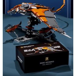 QIZHILE 90048 non  MÁY BIONIC RAY TÌM KIẾM CỨU NẠN HÀNG HẢI bộ đồ chơi xếp lắp ráp ghép mô hình Bionic Mechanics SEA RESCUE Sinh Vật Máy